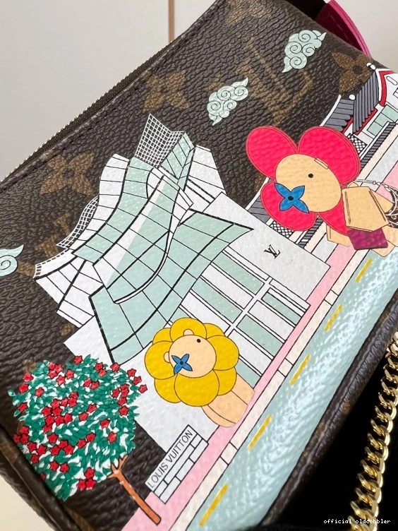 Official oldcobbler MINI LOUIS ACCESSOIRES POCHETTE VUITTON 0804